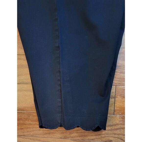 Talbots Slim Crop Curvy Women's 16W Black Flat Front Capri Pants - Picture 13 of 16